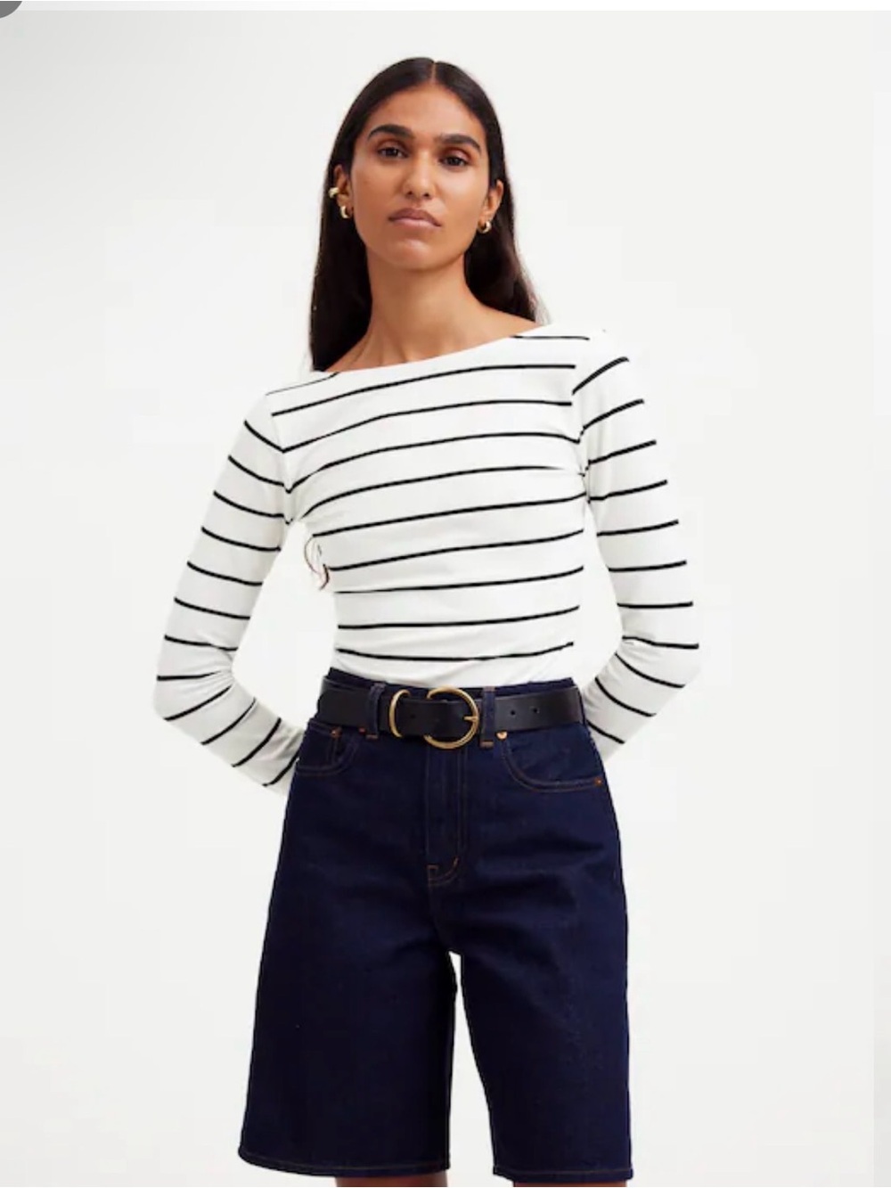 Madewell Long-Sleeve Scoop back Tee